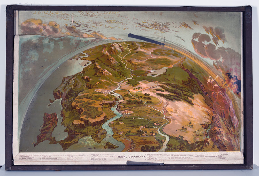 Physical Geography By: Levi Walter Yaggy, Date: 1887 (Published) Chicago, Dimensions: 25 x 28 inches (64 x 71 cm)