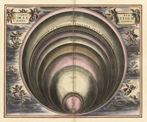 Antique Celestial Map - Corporum Coelestium Magnitudines By: Andreas Cellarius : nwcartographic.com