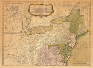 A New and General Map of the Middle Dominions Belonging to the United States of America by: Laurie & Whittle 1794