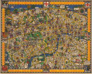 The Wonderground Map of London Town By: Leslie MacDonald Gill Date: 1924 - nwcartographic.com