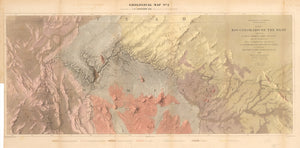1858 Geological Map No. 2 - Explorations and Surveys. War Department. Map No. 1. Rio Colorado of the West, explored by 1st Lieut. Joseph C. Ives, Topl. Engrs...