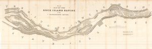 No. 2. Map of the Rock Island Rapids of the Mississippi River