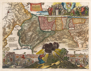 Antique Map of the Holy Land : Perigrinatie ofte Veertigh-Iarige Reyse der Kinderen Israels