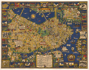 The Colour of an Old City a Map of Boston… By: Edwin Olsen & Blake Clark Date: 1926 (Published) Boston Dimensions: 28.5 x 37.5 inches