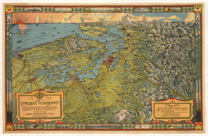 Antique Map : Evergreen Playground By: Kroll Map Company, Inc. Date: 1930 (circa) 