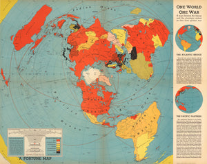 Fortune Magazine map published to influence American perceptions during WWII