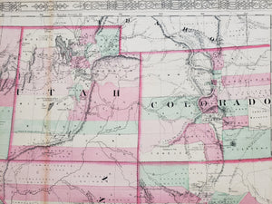 Johnson's California, New Mexico, Arizona, Colorado, Nevada and Utah, 1863